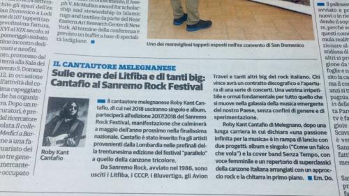 Cantafio al Sanremo Rock Festival