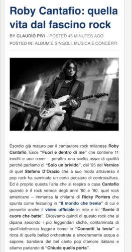 Roby Cantafio Quelle Vita Dal Fascino Rock